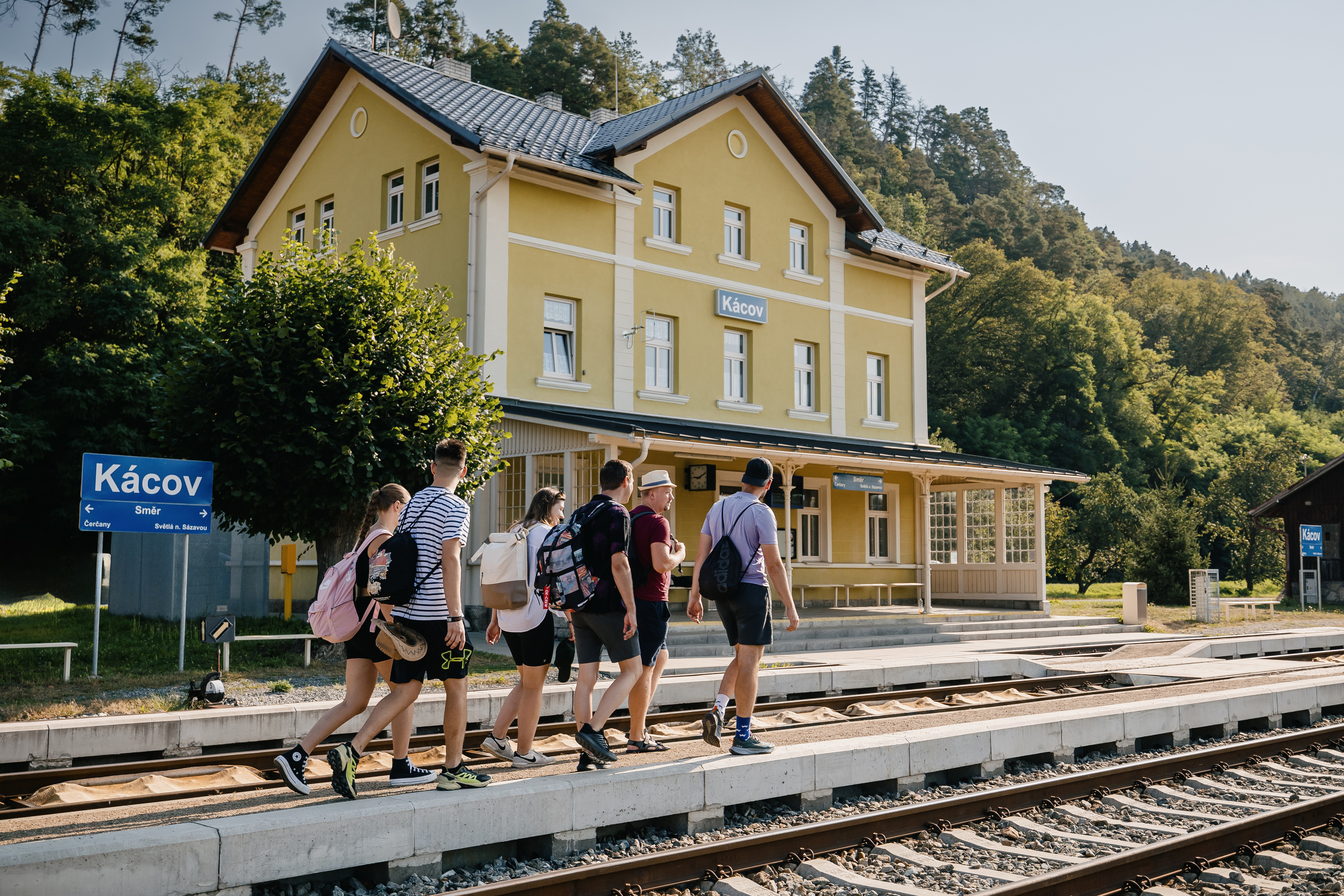 Železniční stanice Kácov. Foto: Ondřej Soukup